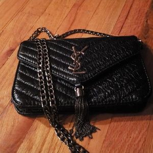 YSL Small Classic Monogram Satchel w/ Tassel